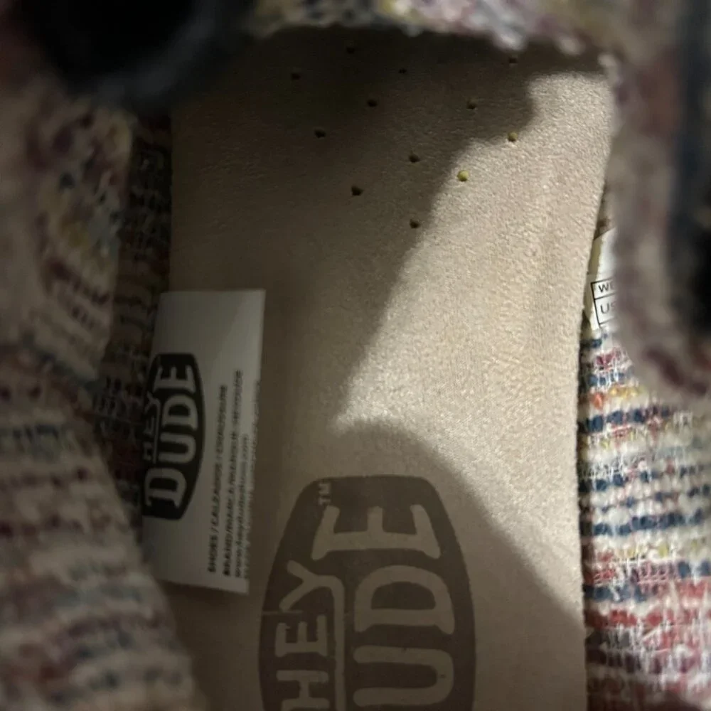 Hey Dude Shoes - Wendy Gray Wooly Twill Fold Boots - Size: 7 - Picture 10 of 15